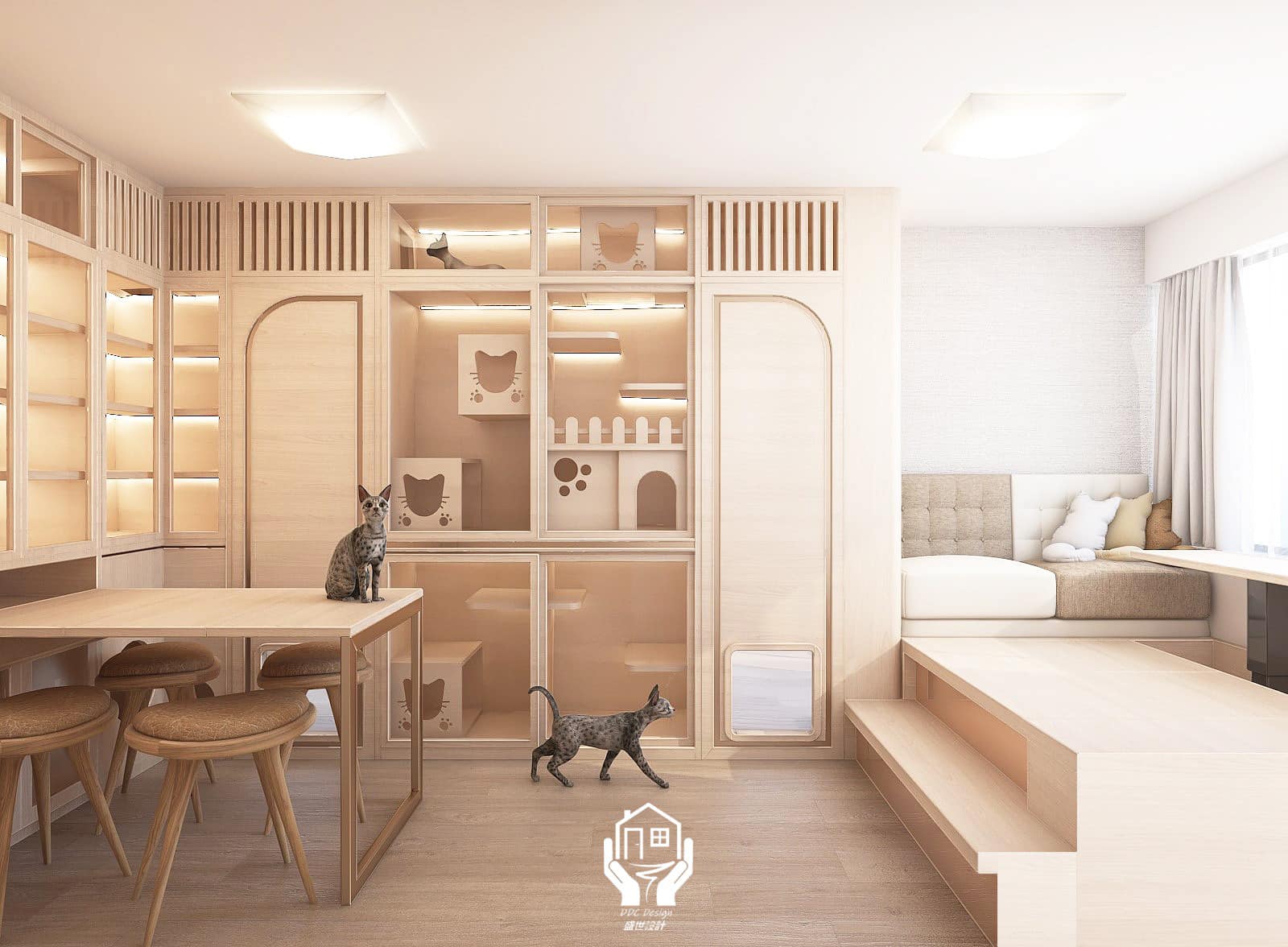《觀塘·康華苑》-施工前設計意向圖·喵🐱 ♦️面積：423呎... - Dynasty Interior Design