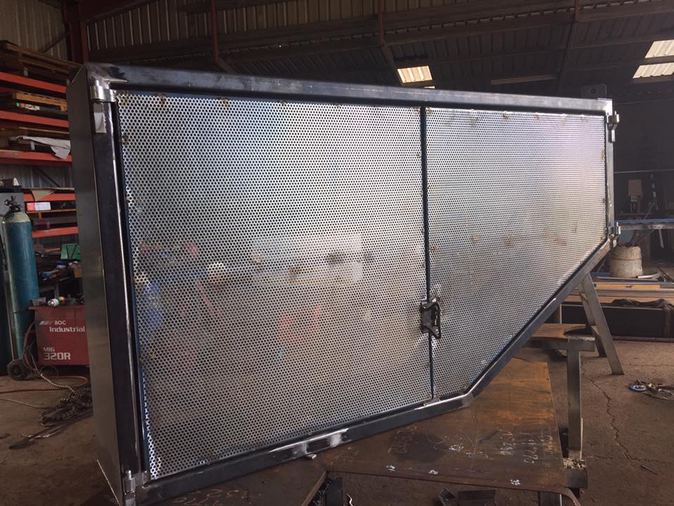A pulley guard we... - Sarina Machining & Fabrication