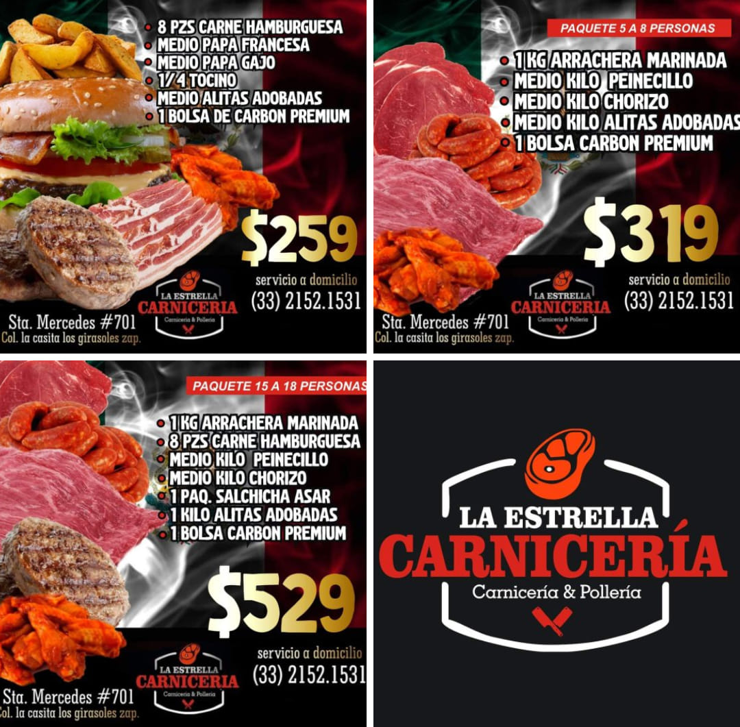 Conoce nuestros paquetes para tu... La Estrella Carniceria Facebook