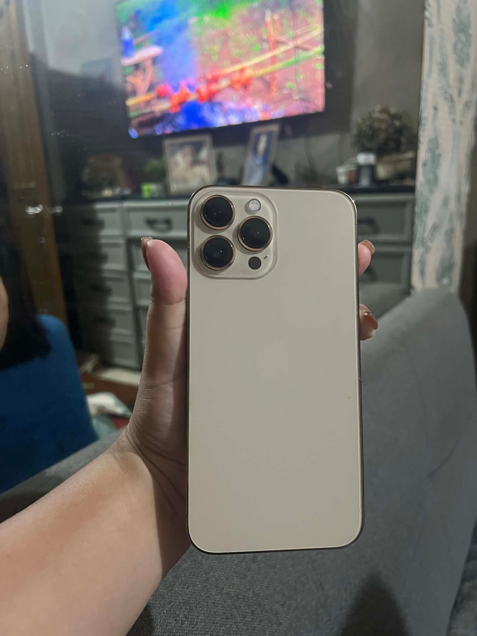 Iphone 13 Pro Max 256GB Gold Sale or swap to IOS 27,000 fixed 