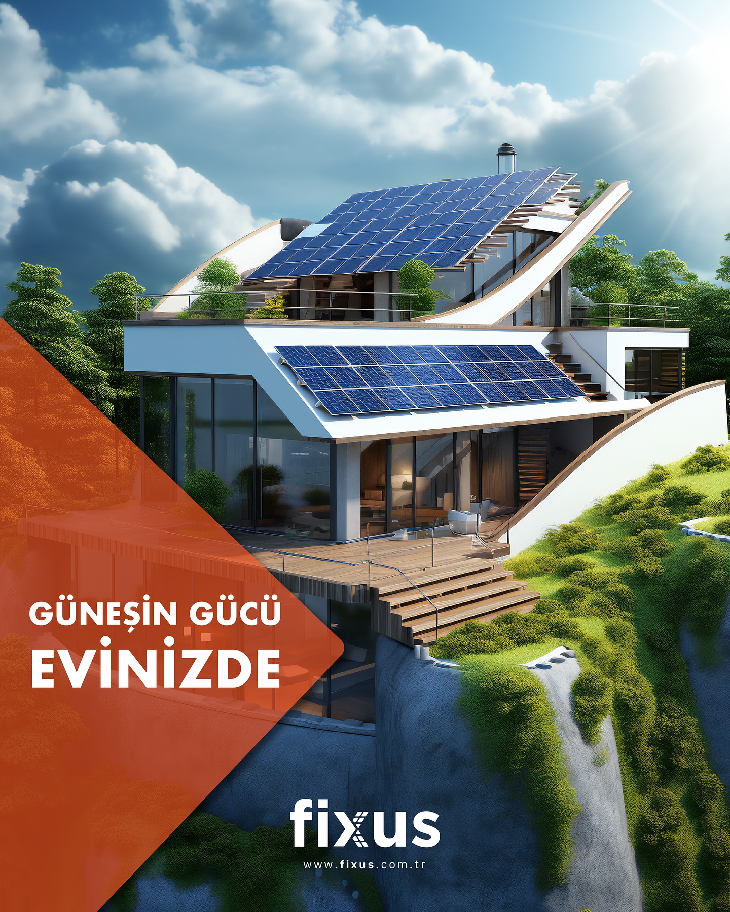 Fixus - Güneşin gücüyle evlerinizi dönüştürün! ☀️🏠...