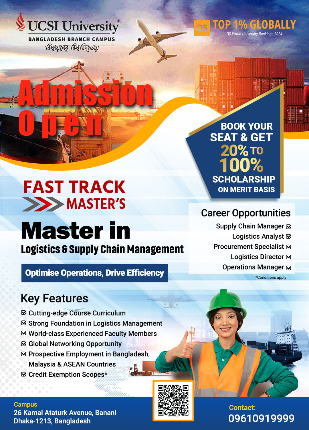 UCSI - Shape the future of global logistics with our Fast Track Master ...