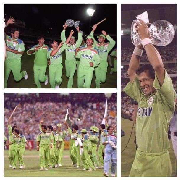 OnThisDay in 1992, Imran Khan-led... - Jharai Cricket Club