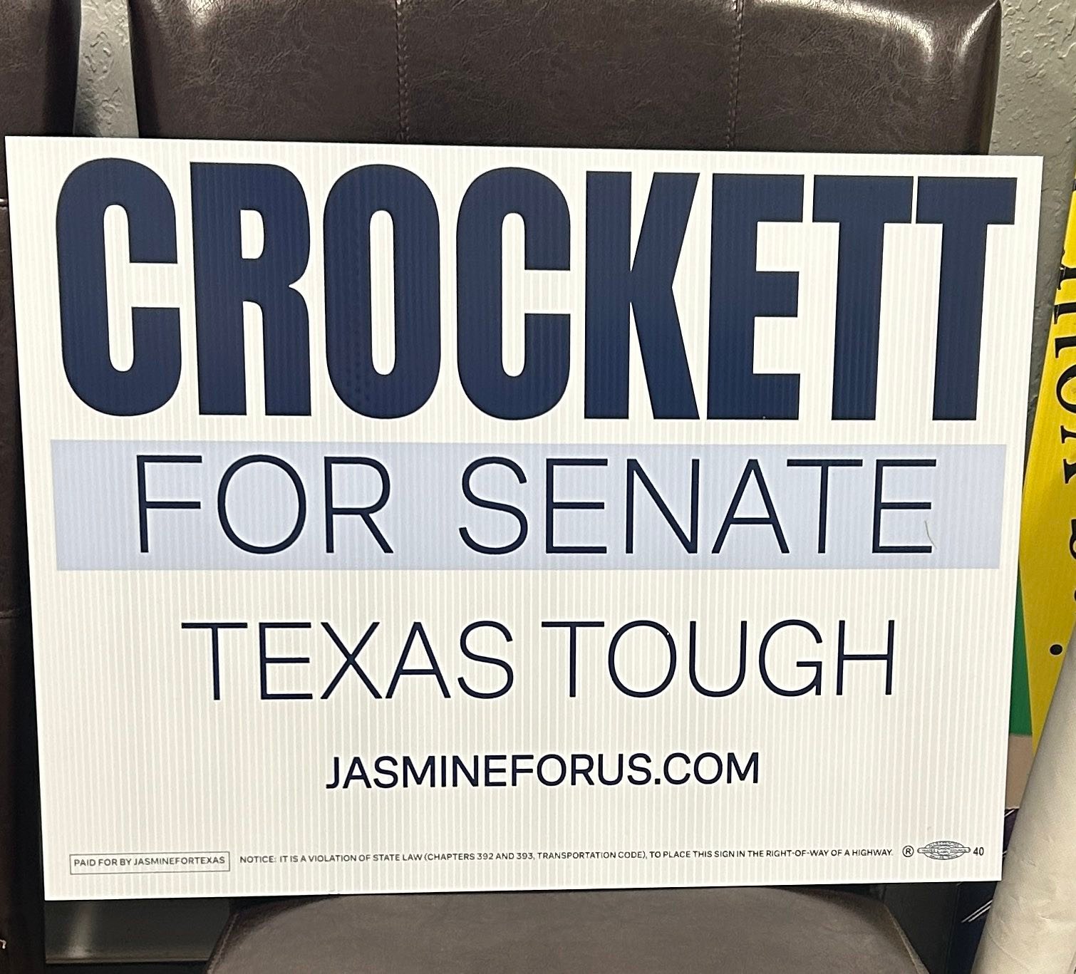 Thom Hanson - We have Jasmine Crockett yard signs at the... | Facebook