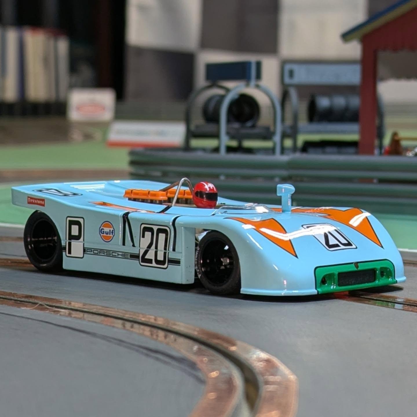 1971 Gulf-Porsche 908/03 diecast model details