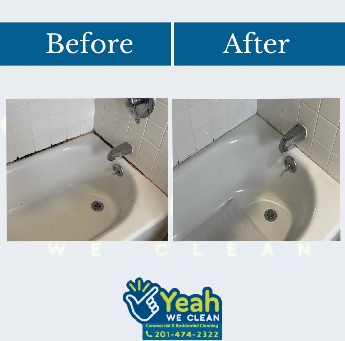 Yeah We Clean - Before/After Transforming tubs from...