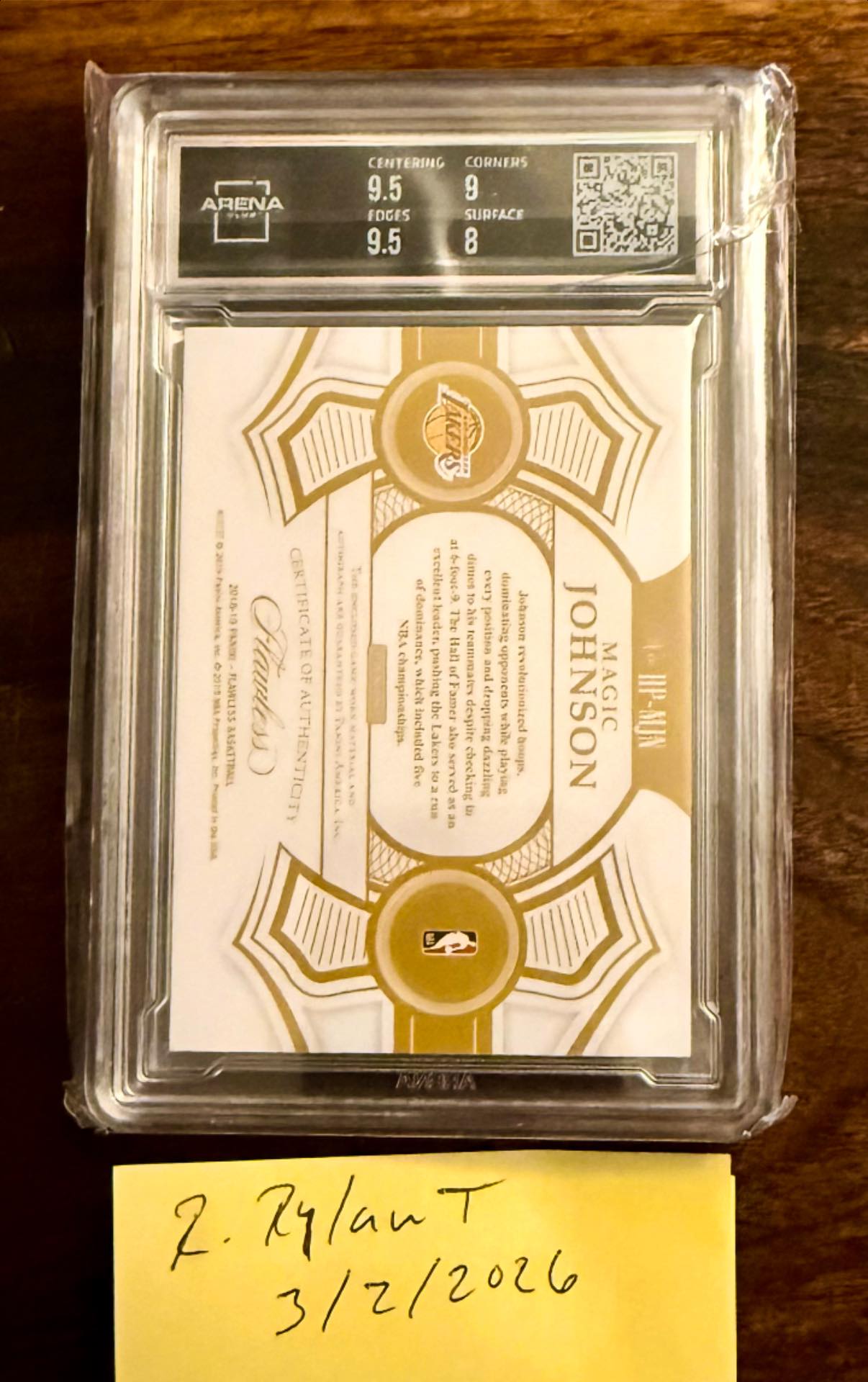 Magic Johnson patch auto for sale