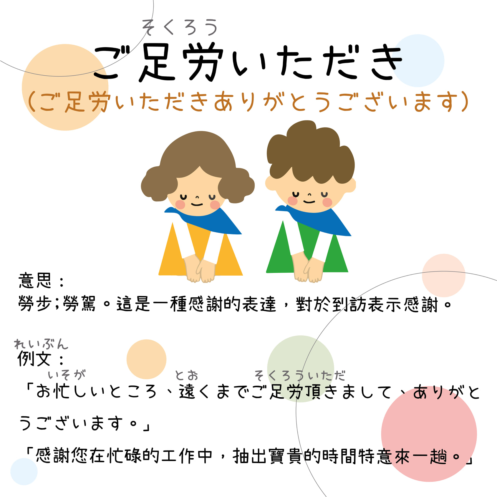 ご 足労 と は