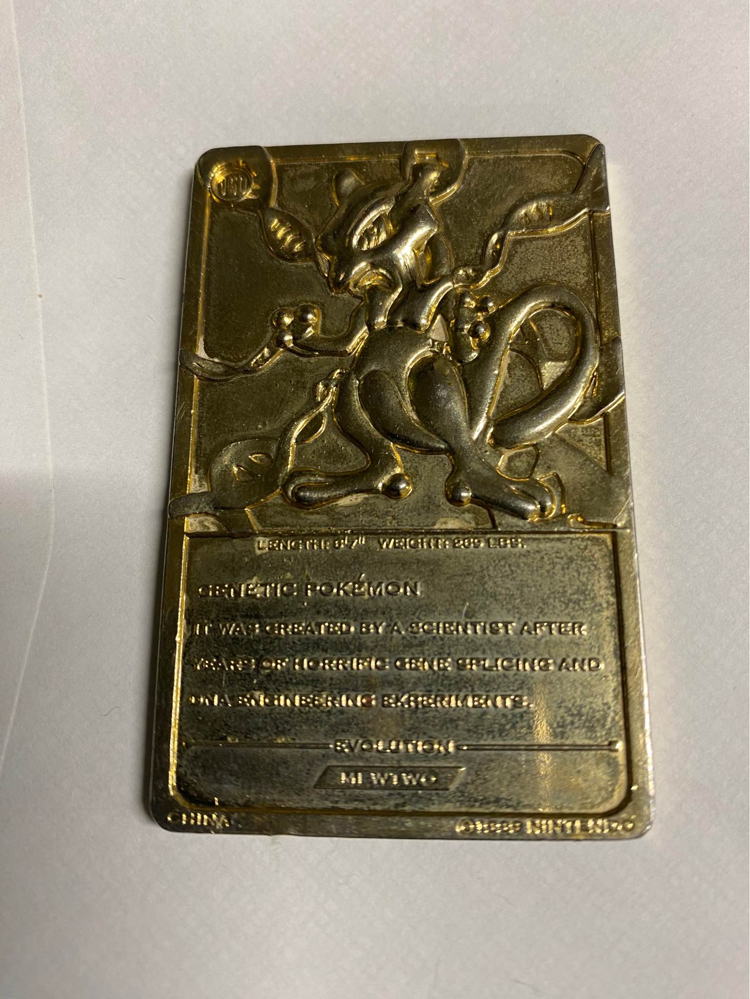 pokemon mewtwo gold plated card value Vstar 086/078 - Go Evolves from Mewtwo V Type Pokemon 23K Gold-Plated Trading Card