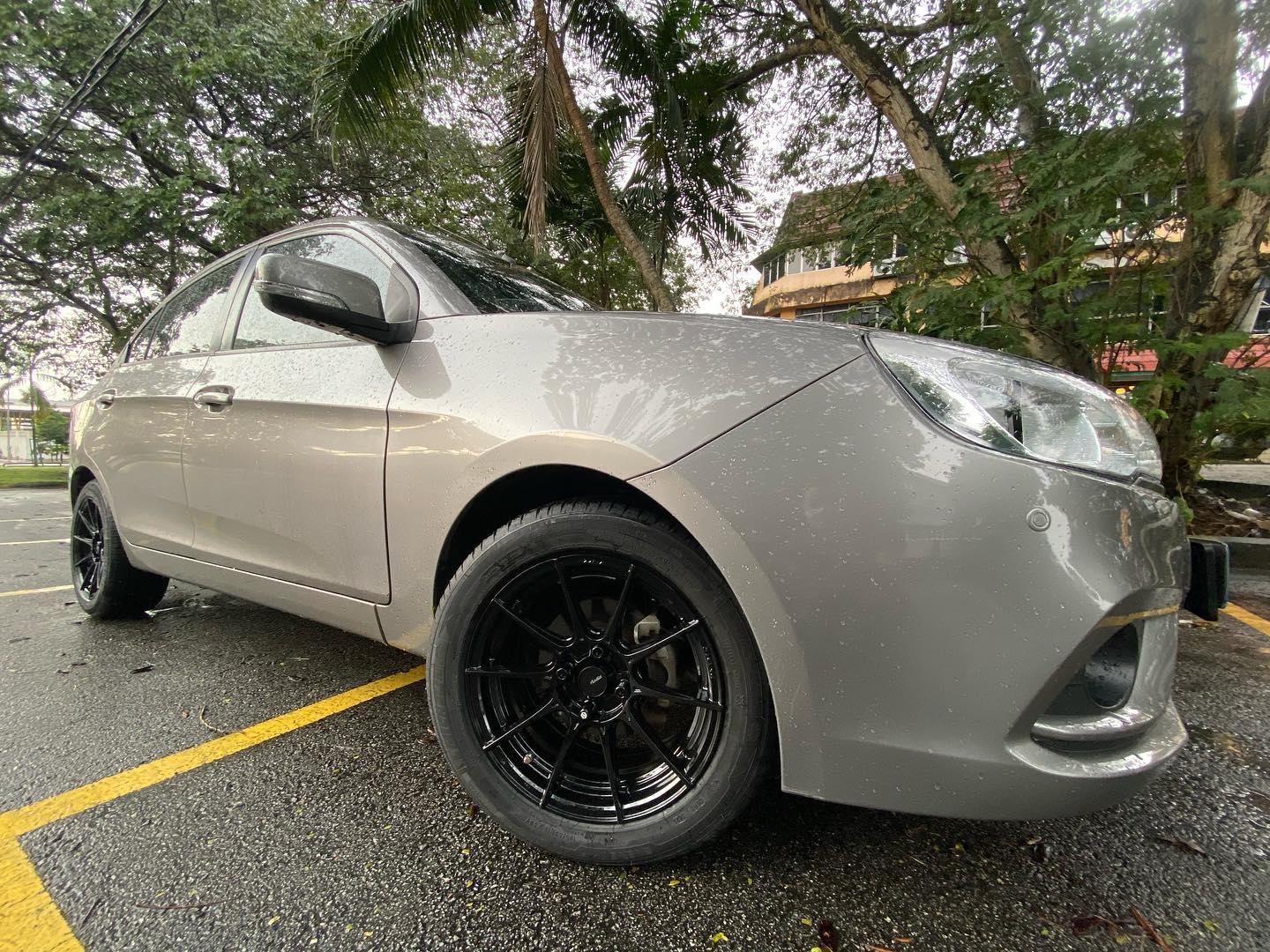 Proton Saga with New 16 inch... - King of Rims Malaysia