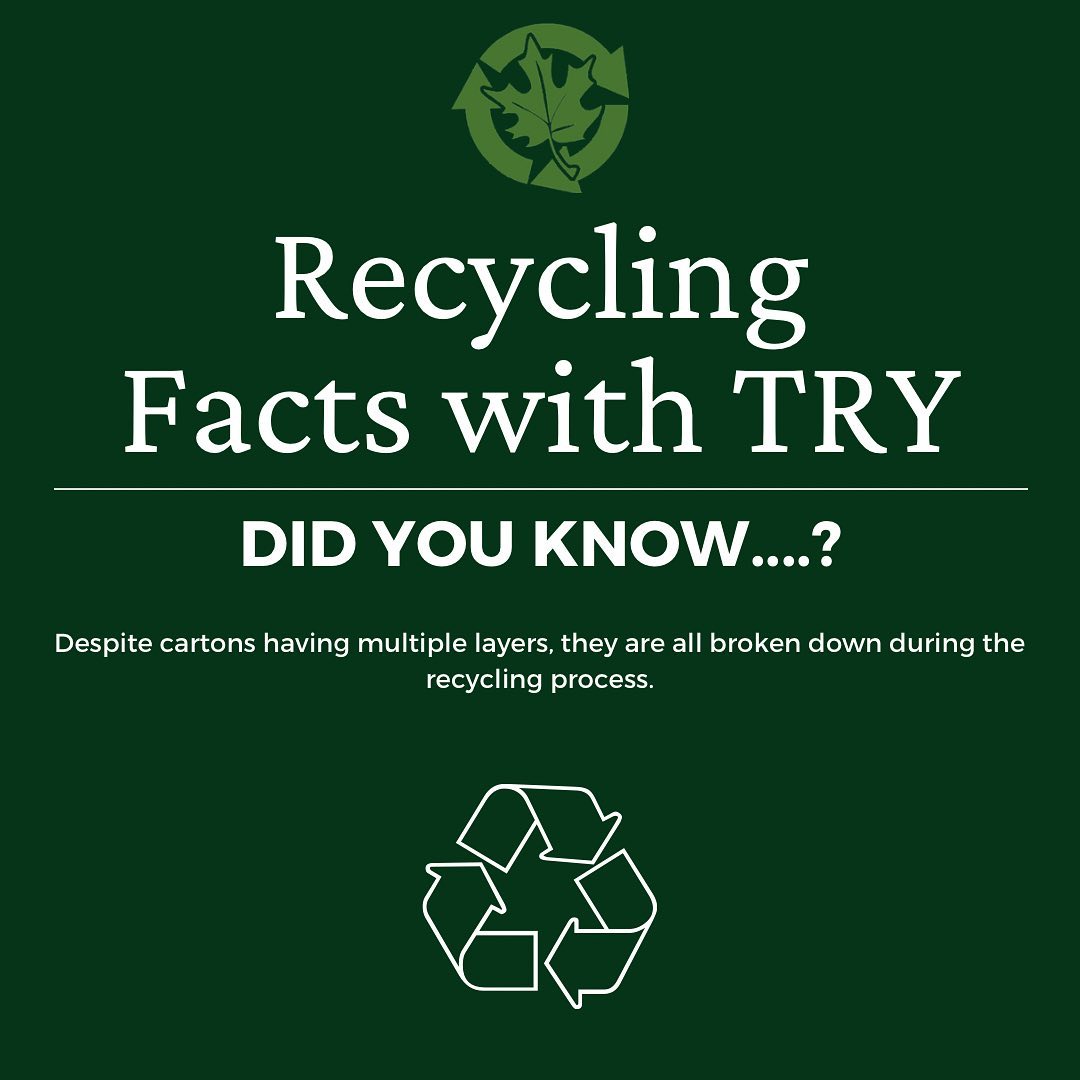 TRY Recycling Inc - ♻️ Did you know that all layers of a carton are ...