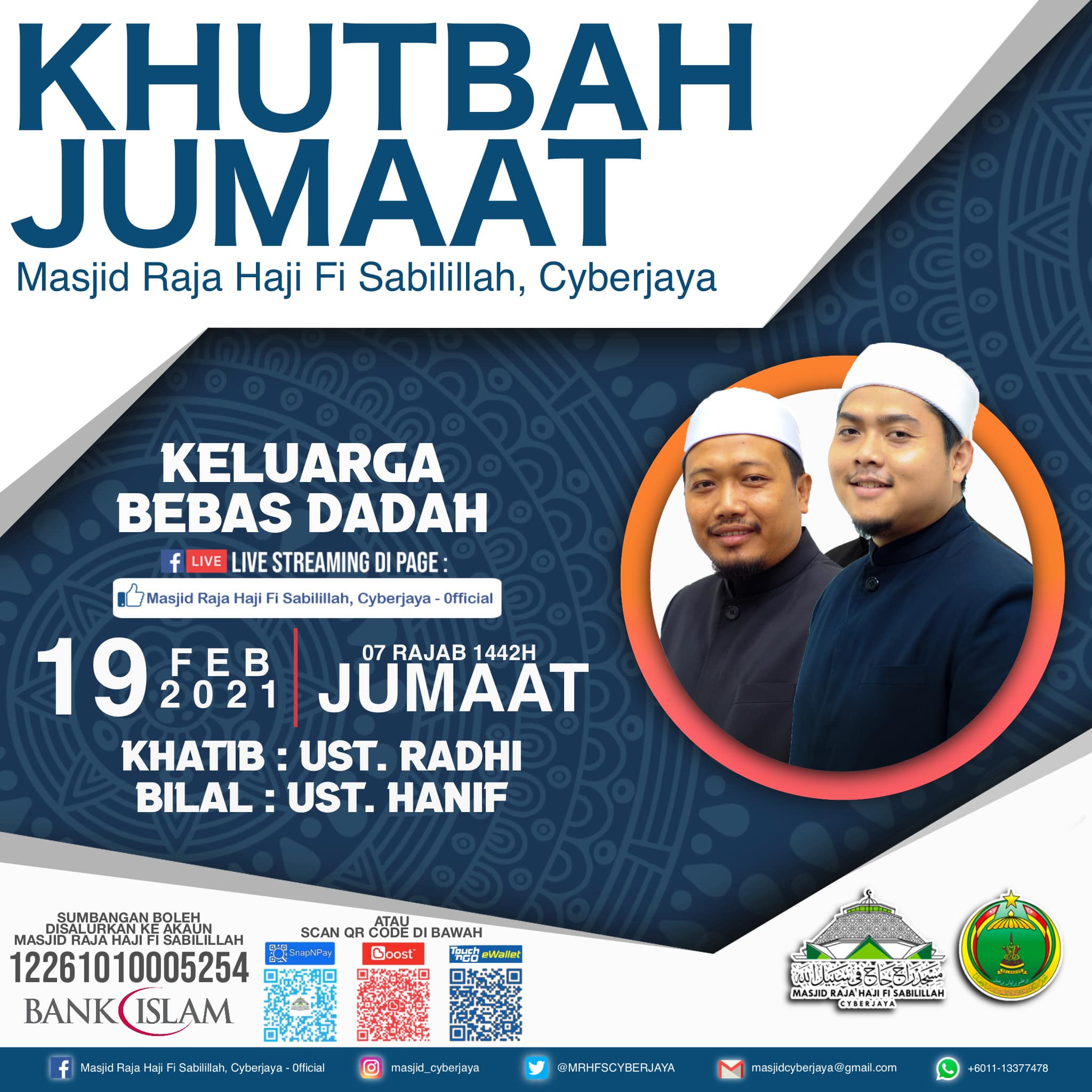 Khut... - Masjid Raja Haji Fi Sabilillah, Cyberjaya - 0fficial | Facebook