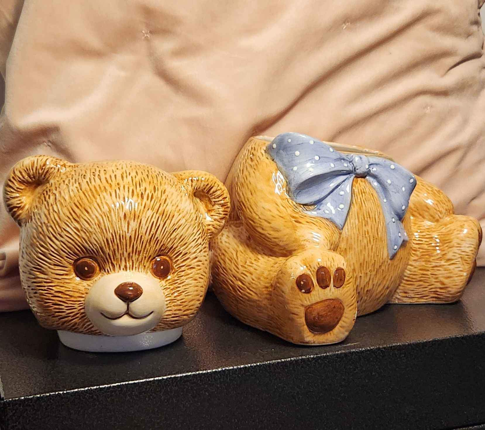 Vintage Ceramic Teddy Bear Cookie Jar - Figurines - Belmont, New 