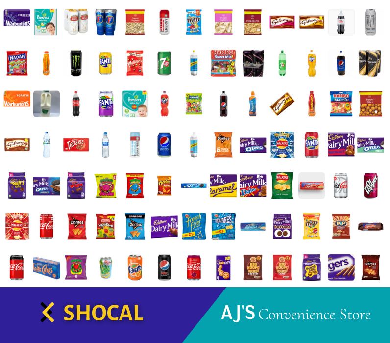 Shocal - Get your snacks & essentials delivered from AJ's... | Facebook