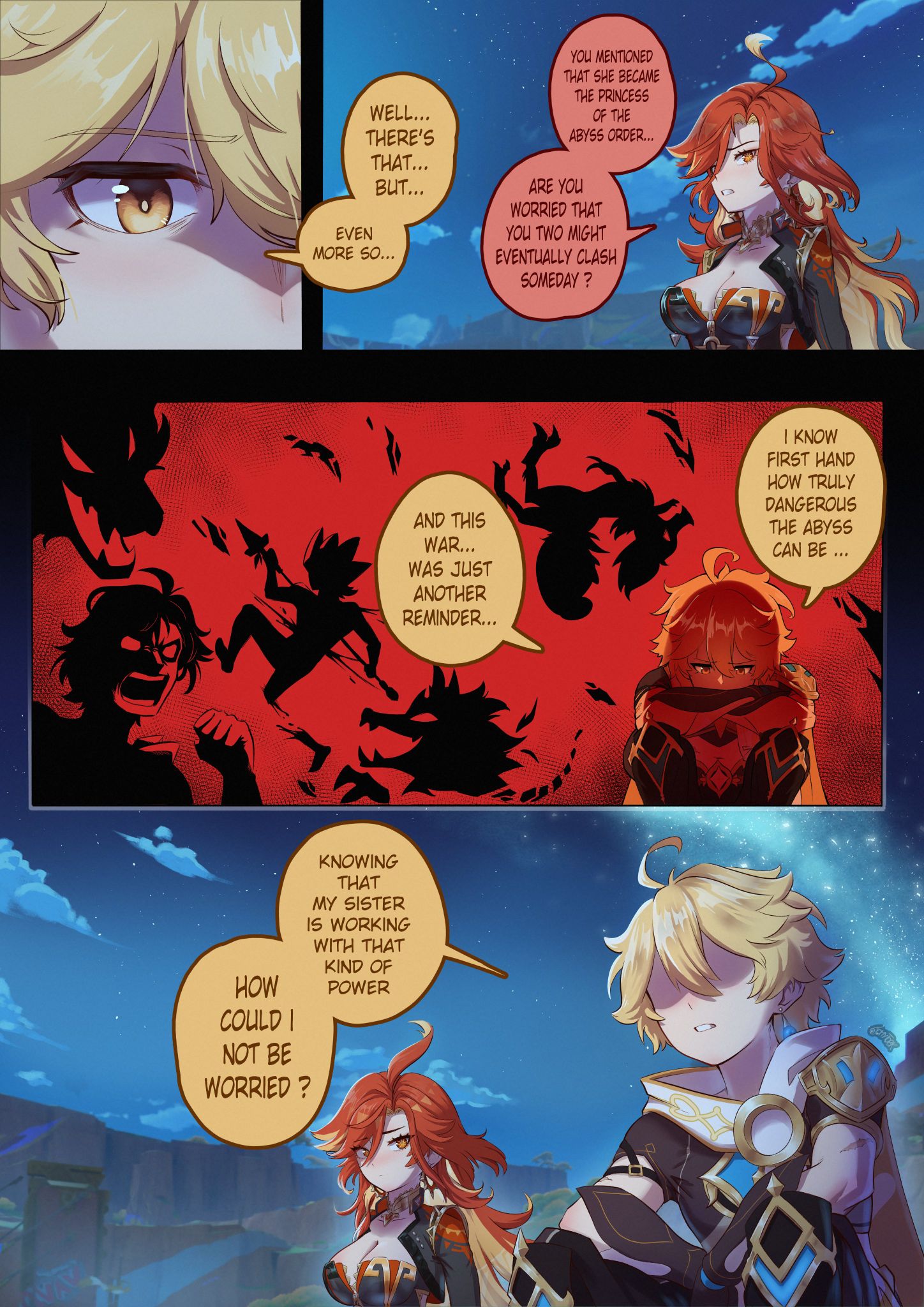 Genshin Impact Official Fan Group | 🔥 Mavuika X Aether COMIC : No One ...