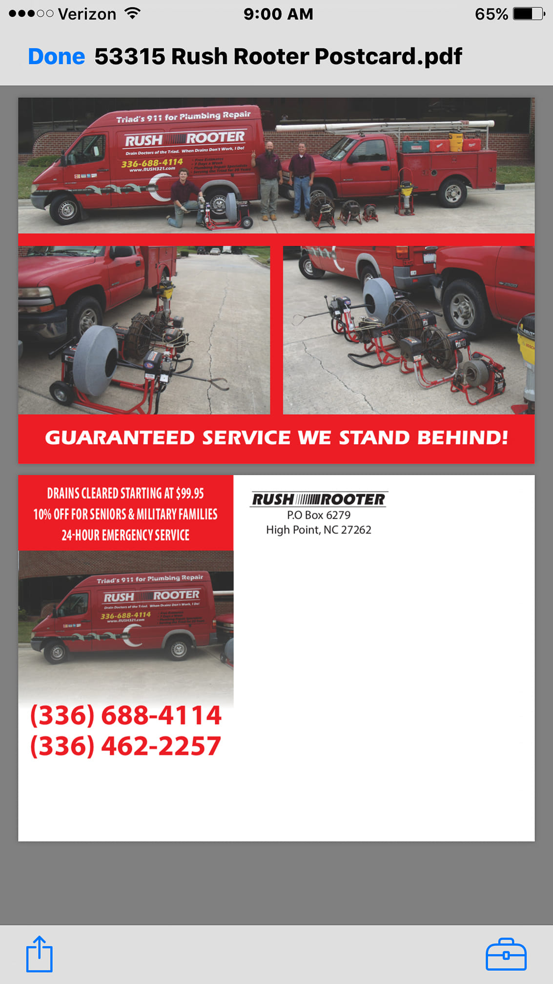 Rush Rooter | High Point NC