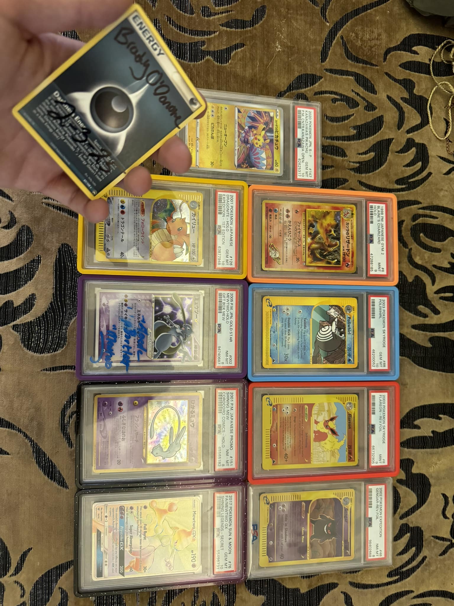 PSA Mint 9 1998 Japanese Charizard Holo CD Promo Pokémon card for