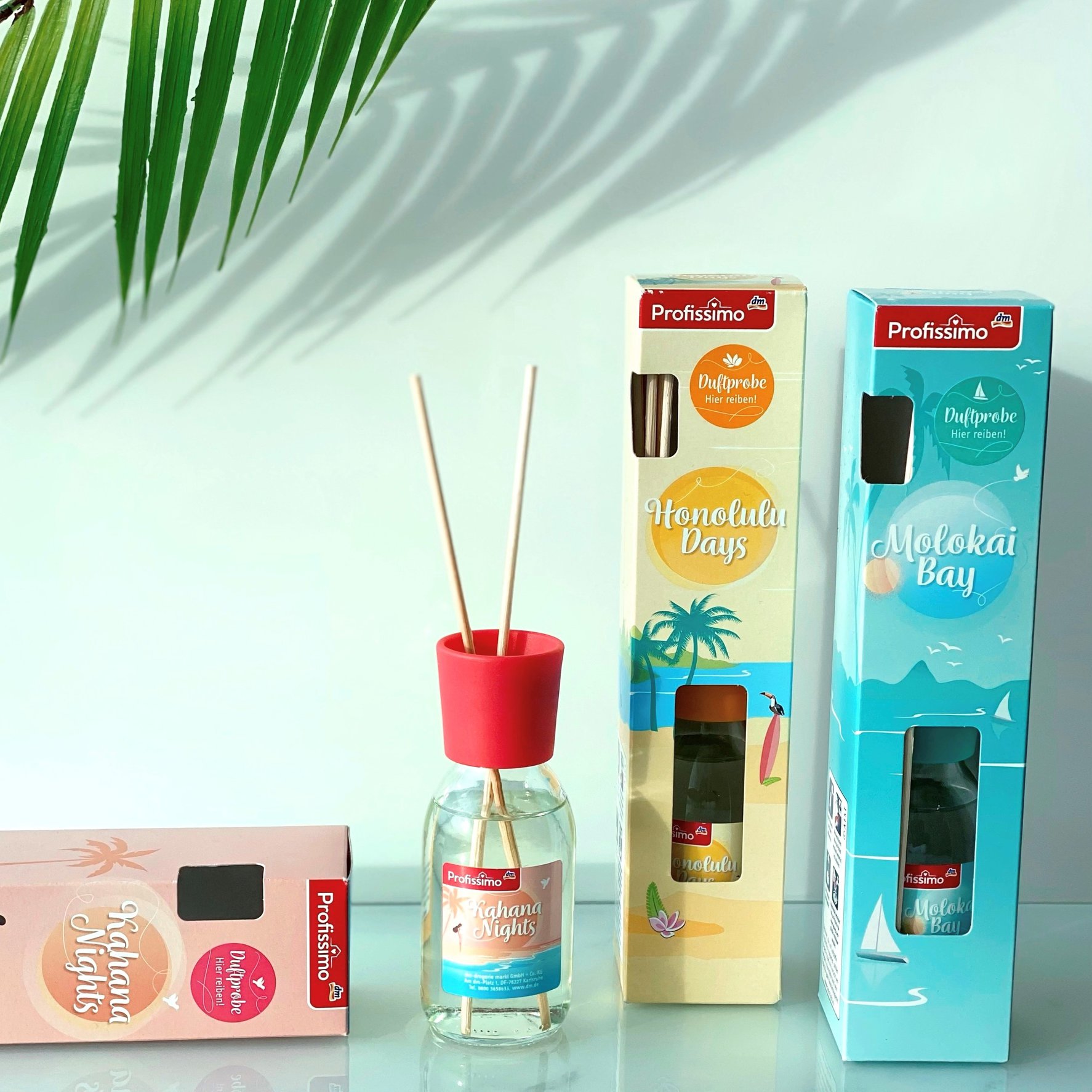 Ganz einfach an andere Orte träumen 💭 Mit den Raumdüfte von Profissimo im dm-drogerie markt Deutschland! Mit den Raumdüften kann die Reise nach Hawaii auf die Insel Honolulu, Molokai oder in die