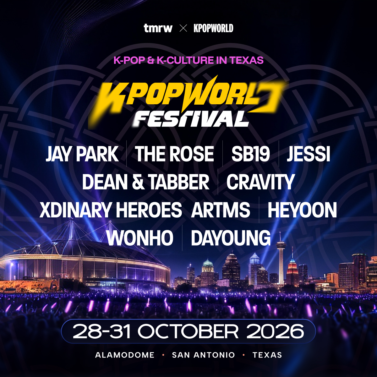 🚨Update: Single-Day Tickets Now Available for KPOP WORLD Festival