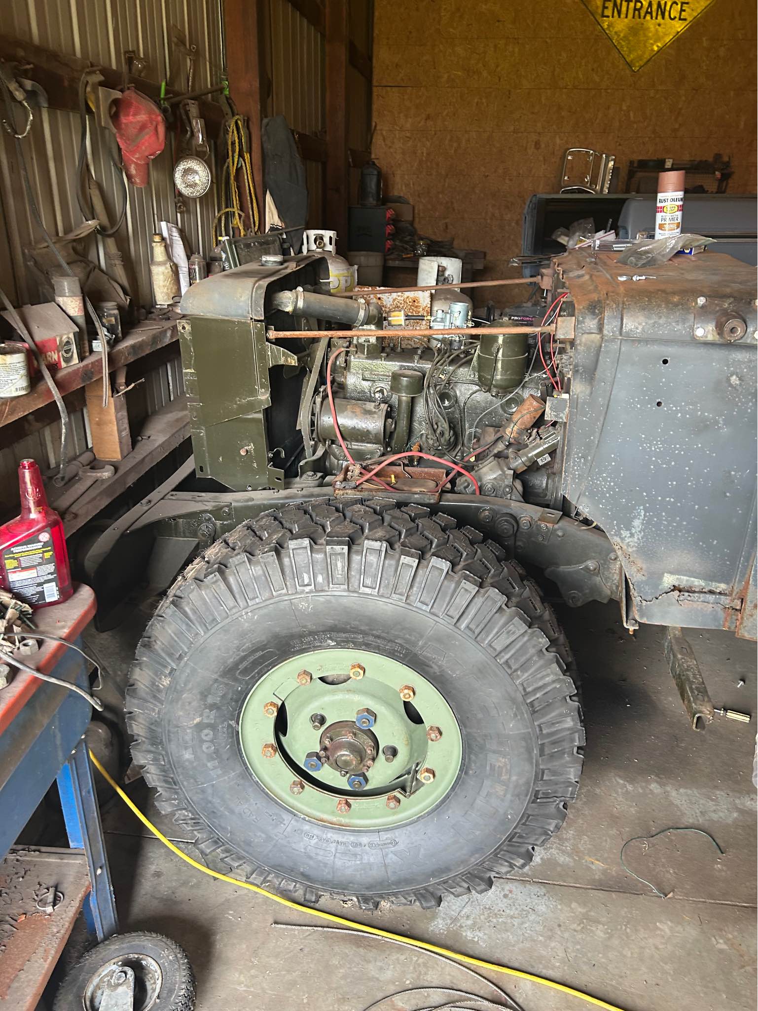 1942 Oshkosh W-709 restoration parts needed