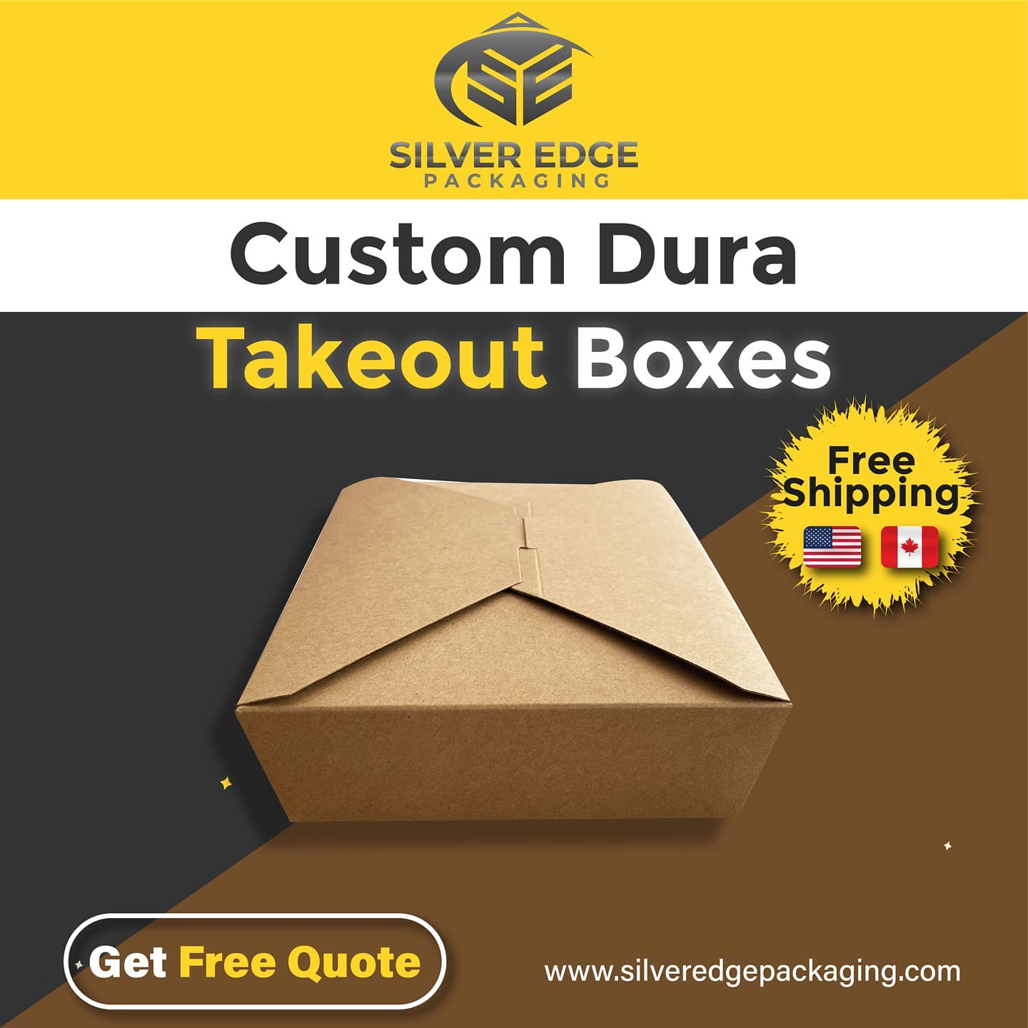 Get Your Custom Dura Takeout Boxes... - Silver Edge Packaging