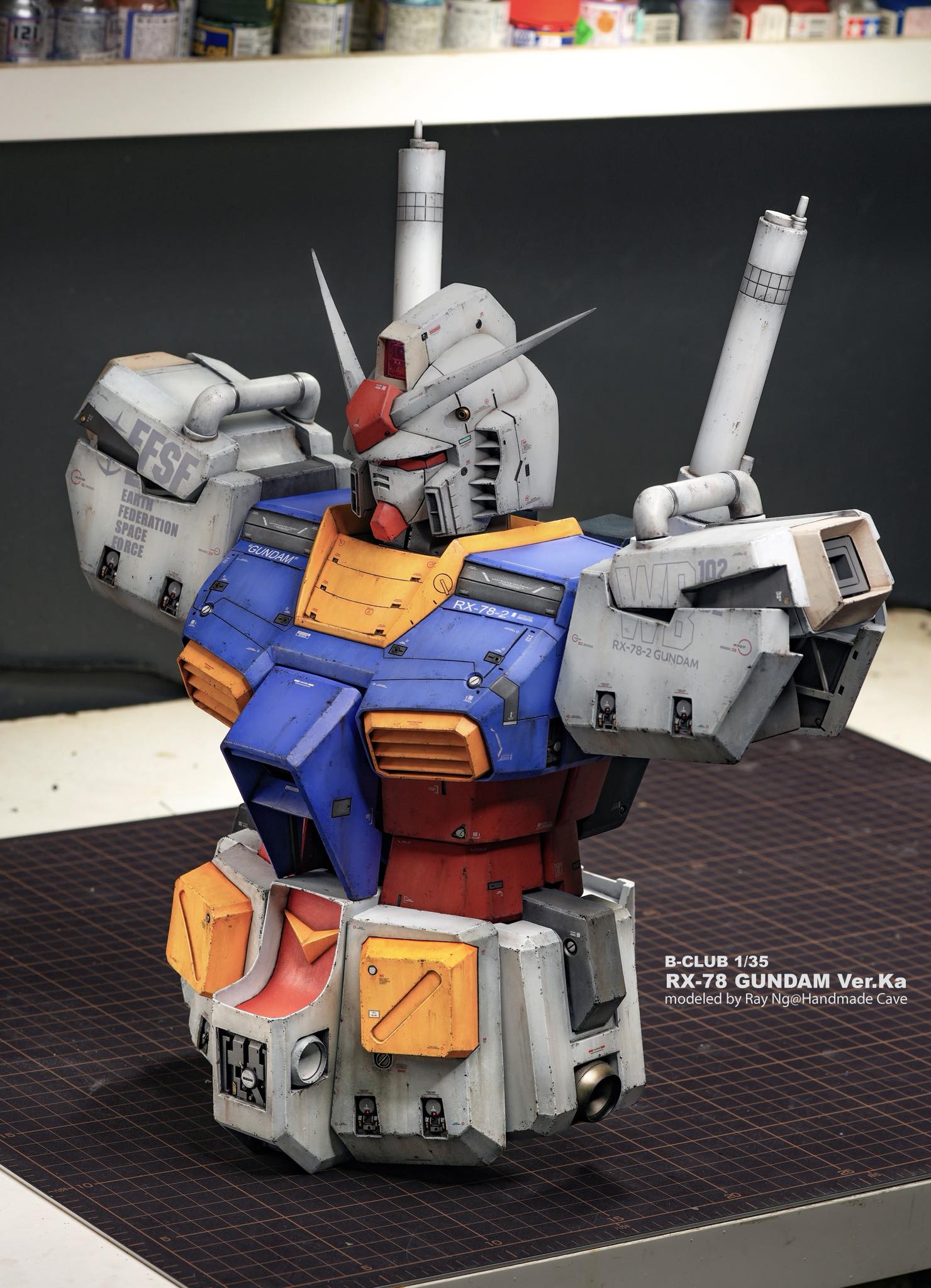 B-CLUB 1/35 RX-78 GUNDAM Ver.Ka 今次將這台1/35 #GUNDAM 重建，第一