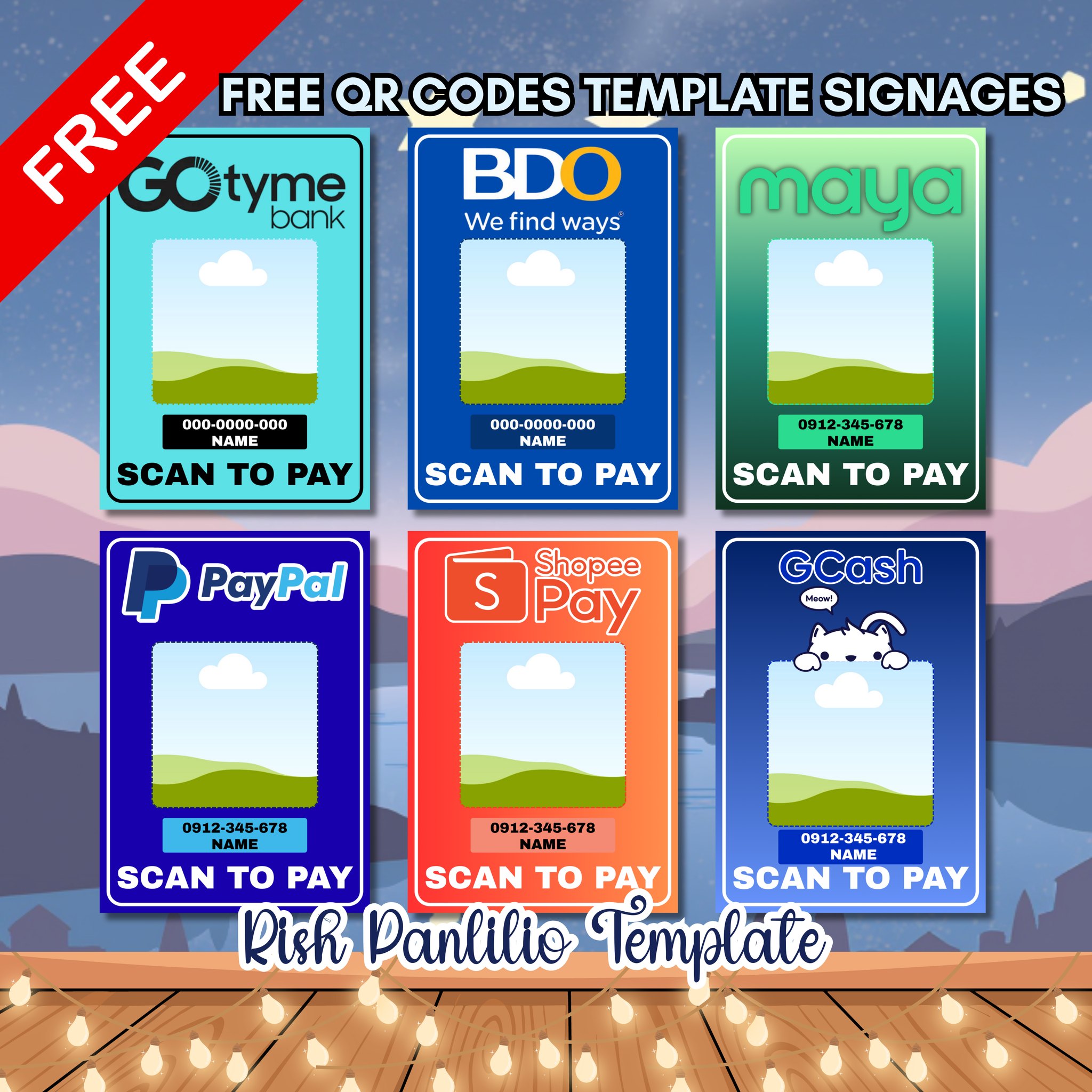 Rish Panlilio - FREE QR CODES TEMPLATES LINK SA COMSEC👇 | Facebook