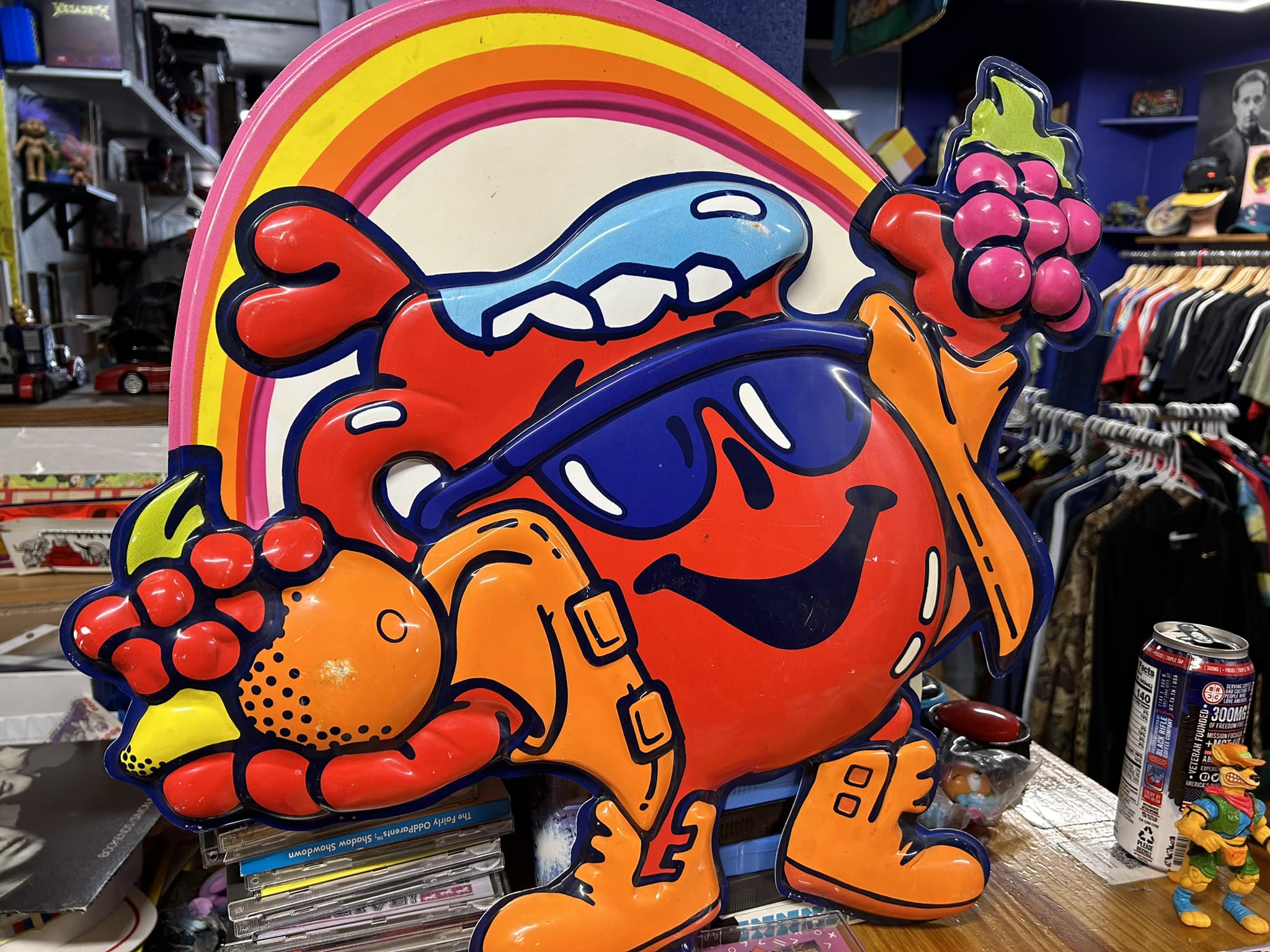 Kool-aid Man Display at The Barn Thrift in Raeford NC.