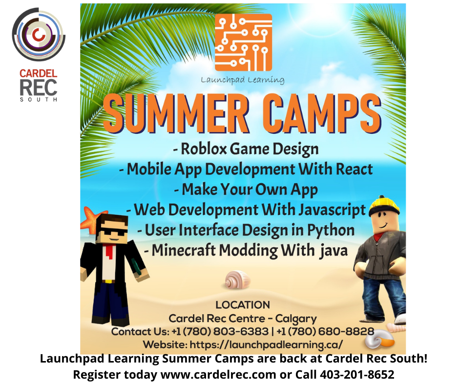 CARDEL - For a complete list of Launchpad Summer Camps at Cardel Rec ...