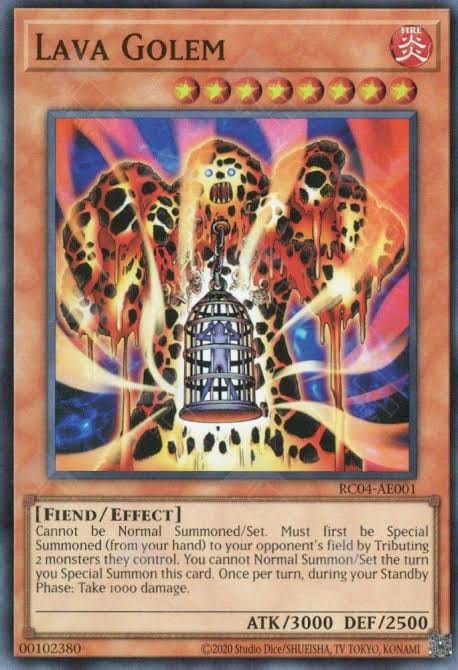 yugioh cards like lava golem Yu-Gi-Oh 301-051 Ultimate Rare 2002 M-NM Japanese u0 Card Errata:Lava Golem | Yu-Gi-Oh!