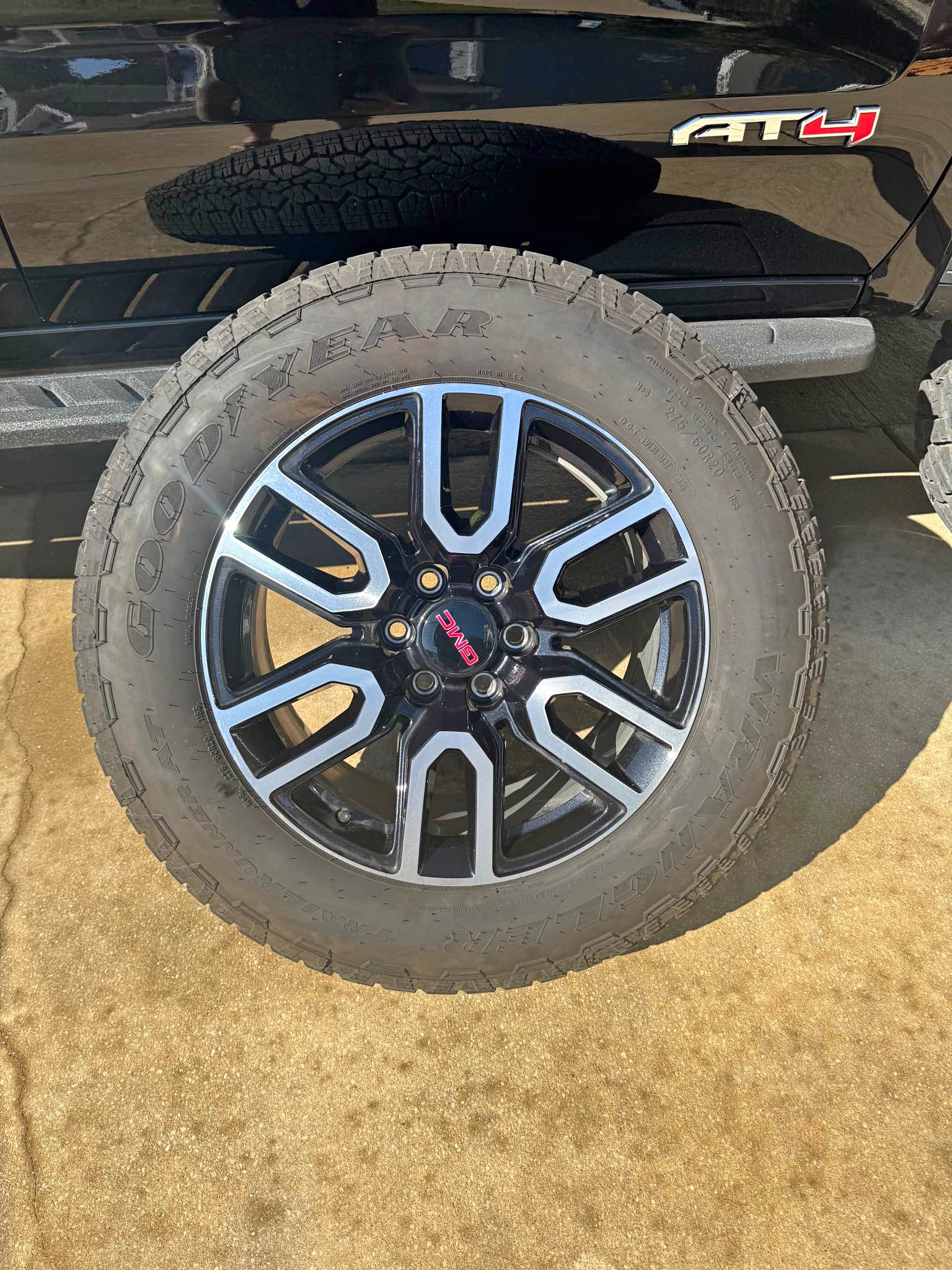 2026 GMG 2500 Denali factory wheels with Goodyear Wrangler tires - Car ...