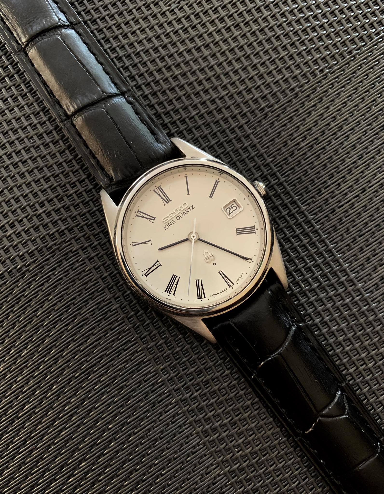 SOLD) Seiko King Quartz Roman Numeral - Seiko Japan caliber 4822