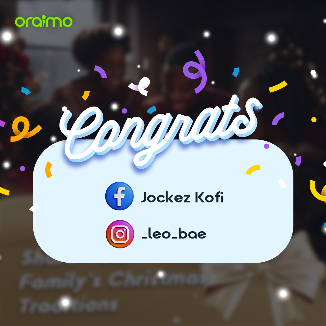 oraimo - We are excited to announce the winners of the...