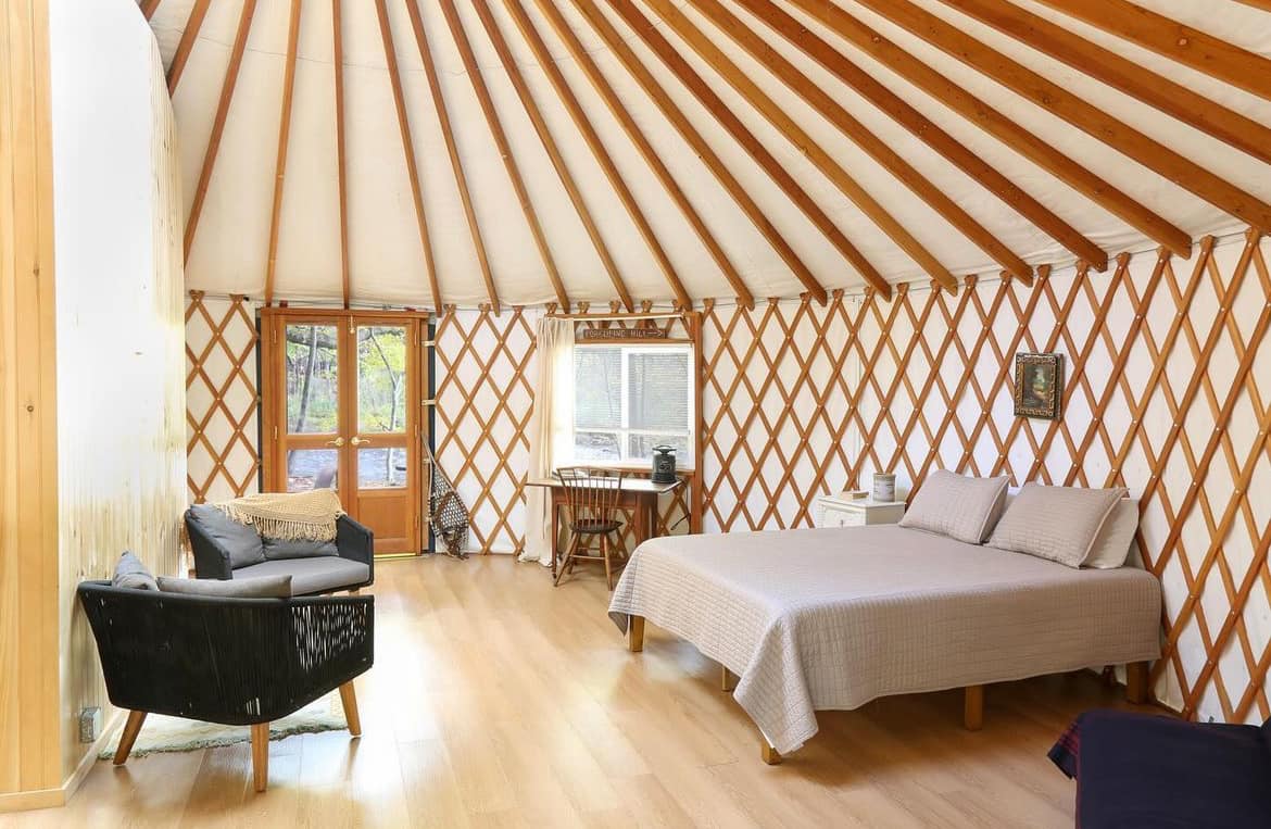 The Riverside Yurt in Full Glory... - Neversink River Resort