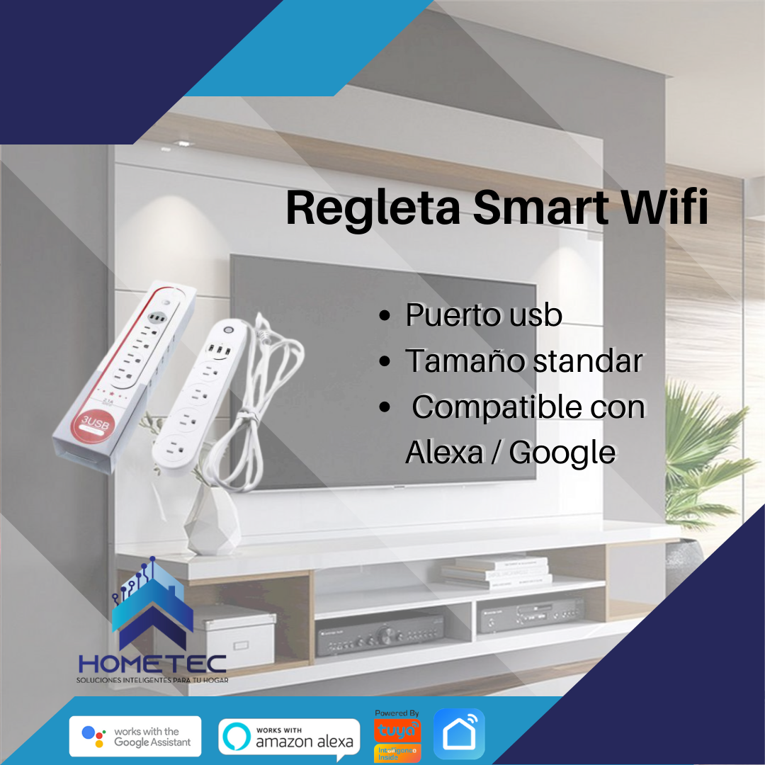 HomeTec - REGLETA SMART WIFI - Ideal para organizar y...