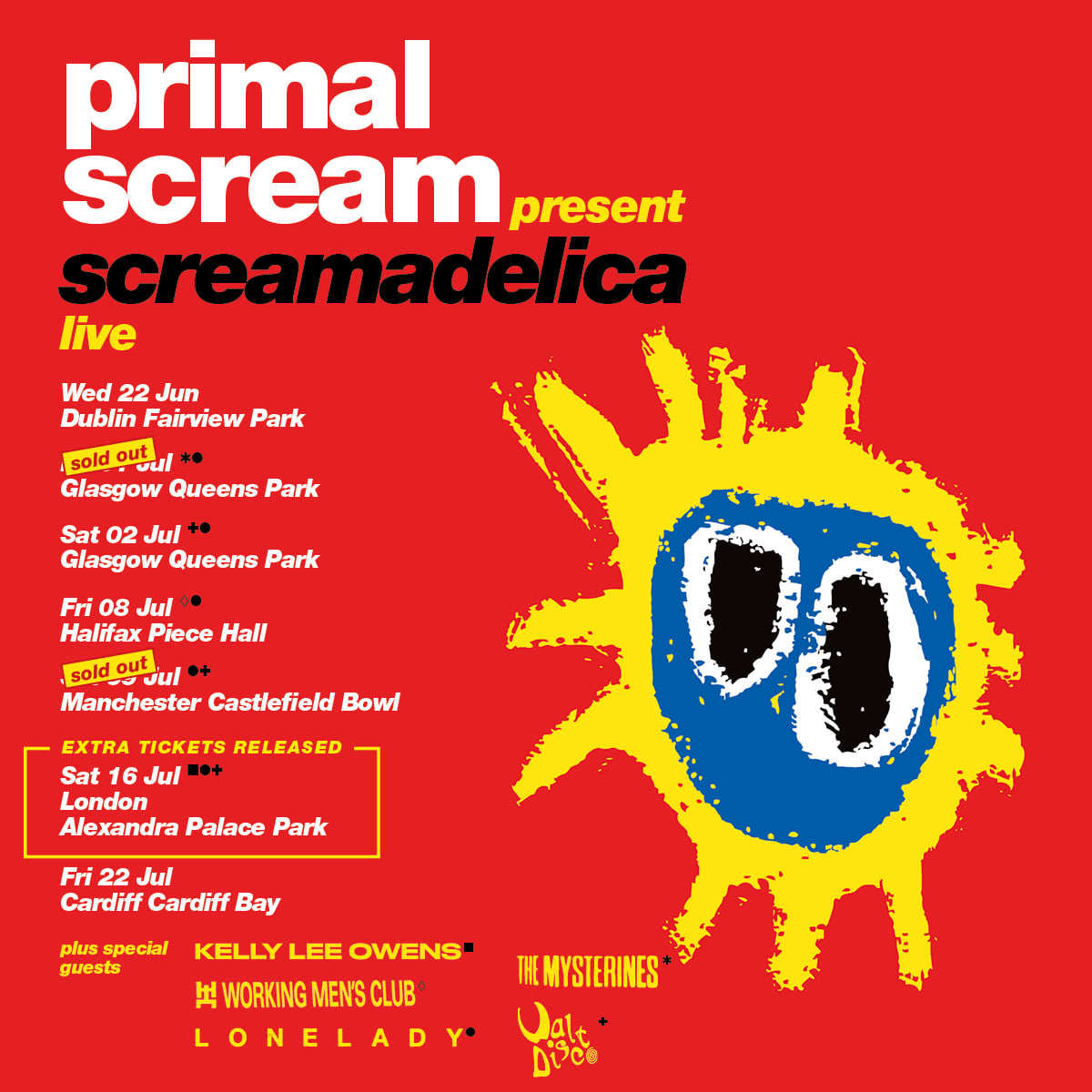 Primal Scream present: Screamadelica Live at Sonic Mania on August