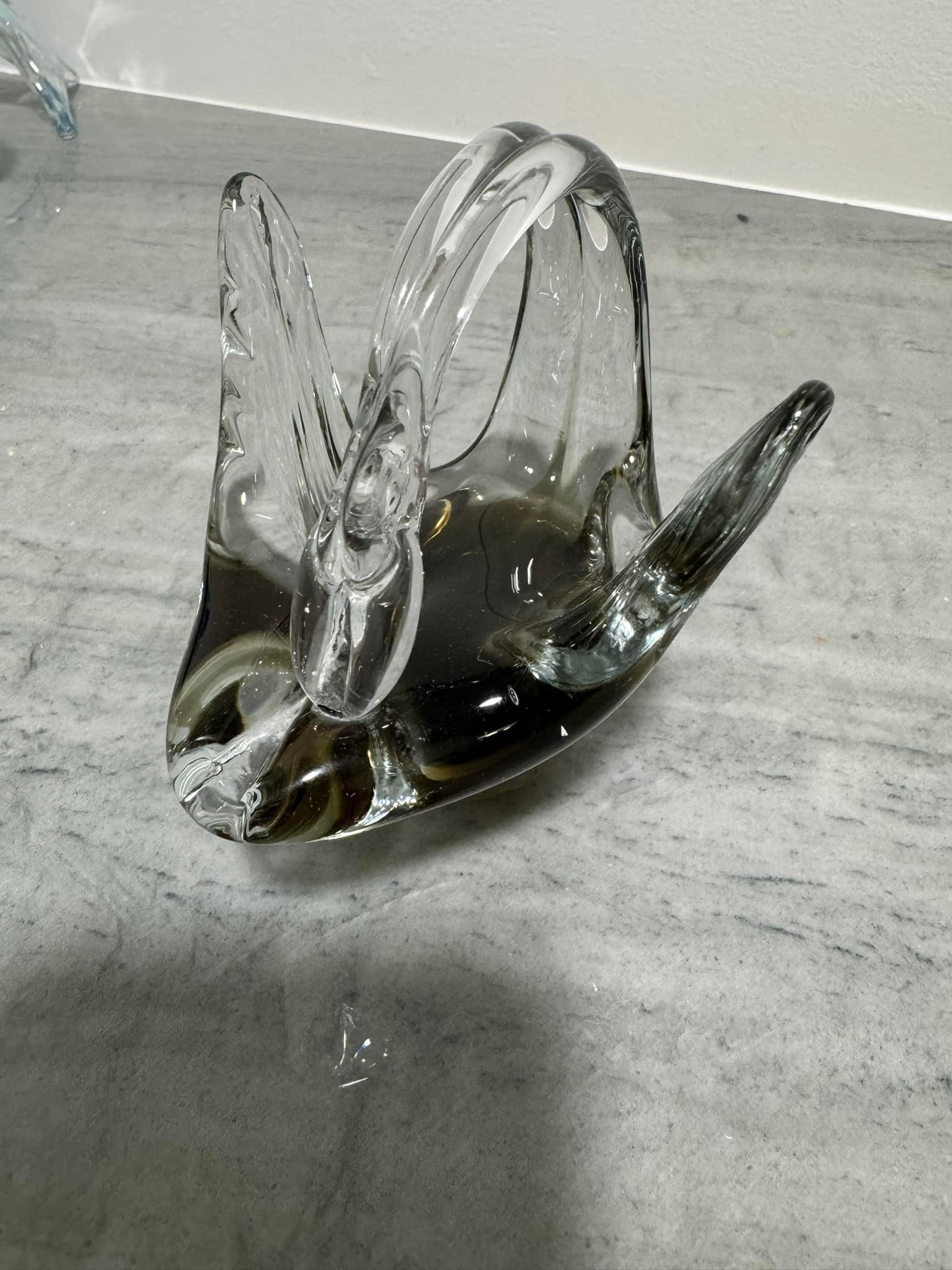 vintage glass figure ୨୧ * ガラスの リスさん vintage glass figure