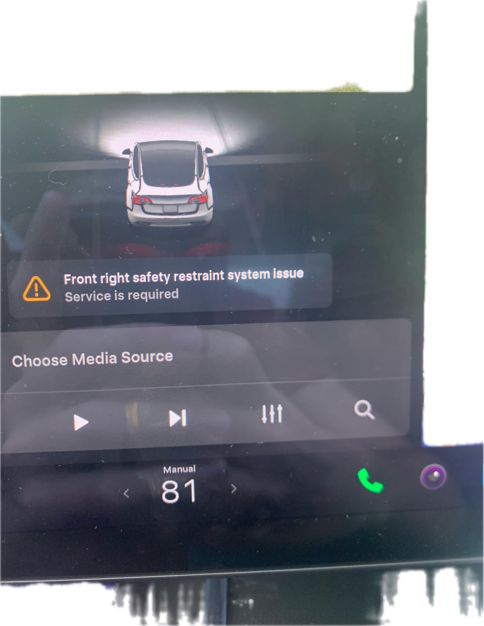 TESLA MODEL X FIRST ROW - OCCUPANCY SENSOR ECU MODULE ASSEMBLY 1599693