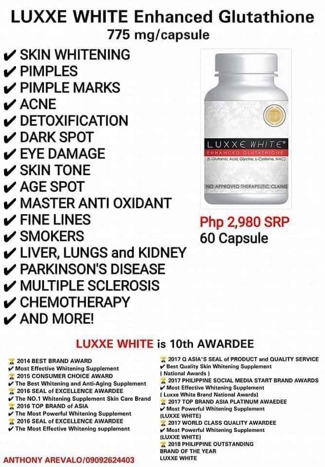 Luxxe White Frontrow Products by: Lyndy Espra