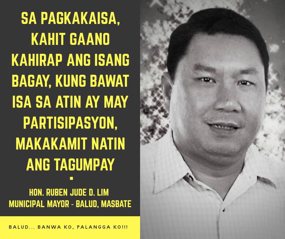 Balud. - Isang mensahe mula kay Hon. Mayor Ruben Jude D. Lim 📝 Pagbati ...