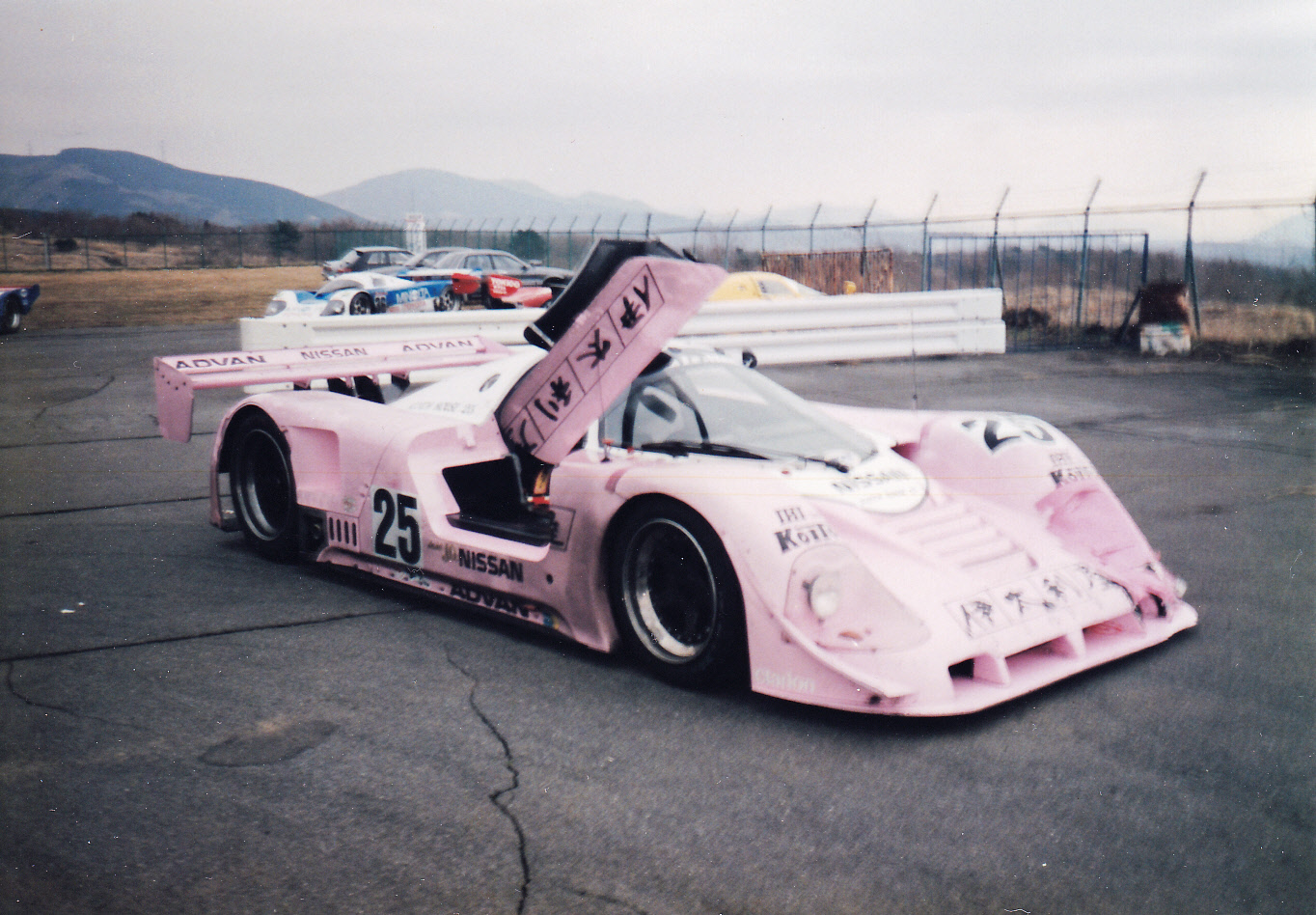 Photograph taken after the Fuji 500km race in March 1991