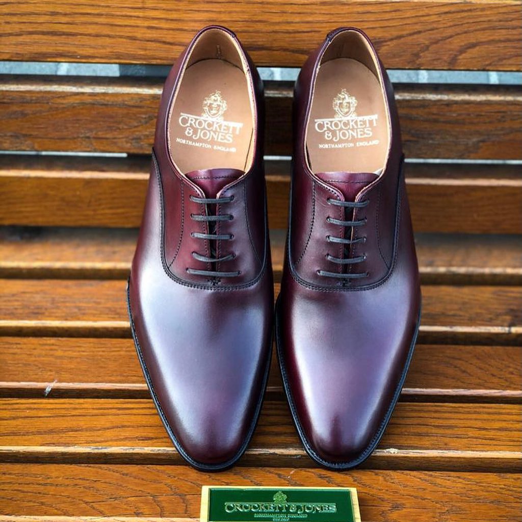 Chaussures Richelieu Crockett & Jones Wembley En Cuir Noir - Pointure 9E UK (43 EU), Occasion