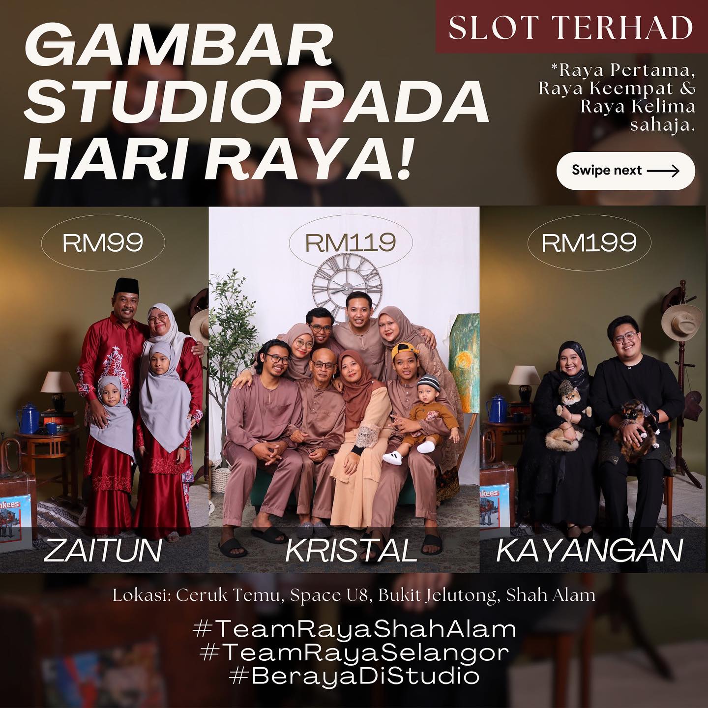 Ceruk Temu - 🌙 STUDIO RAYA DI HARI RAYA 🌙 *Untuk Hari...