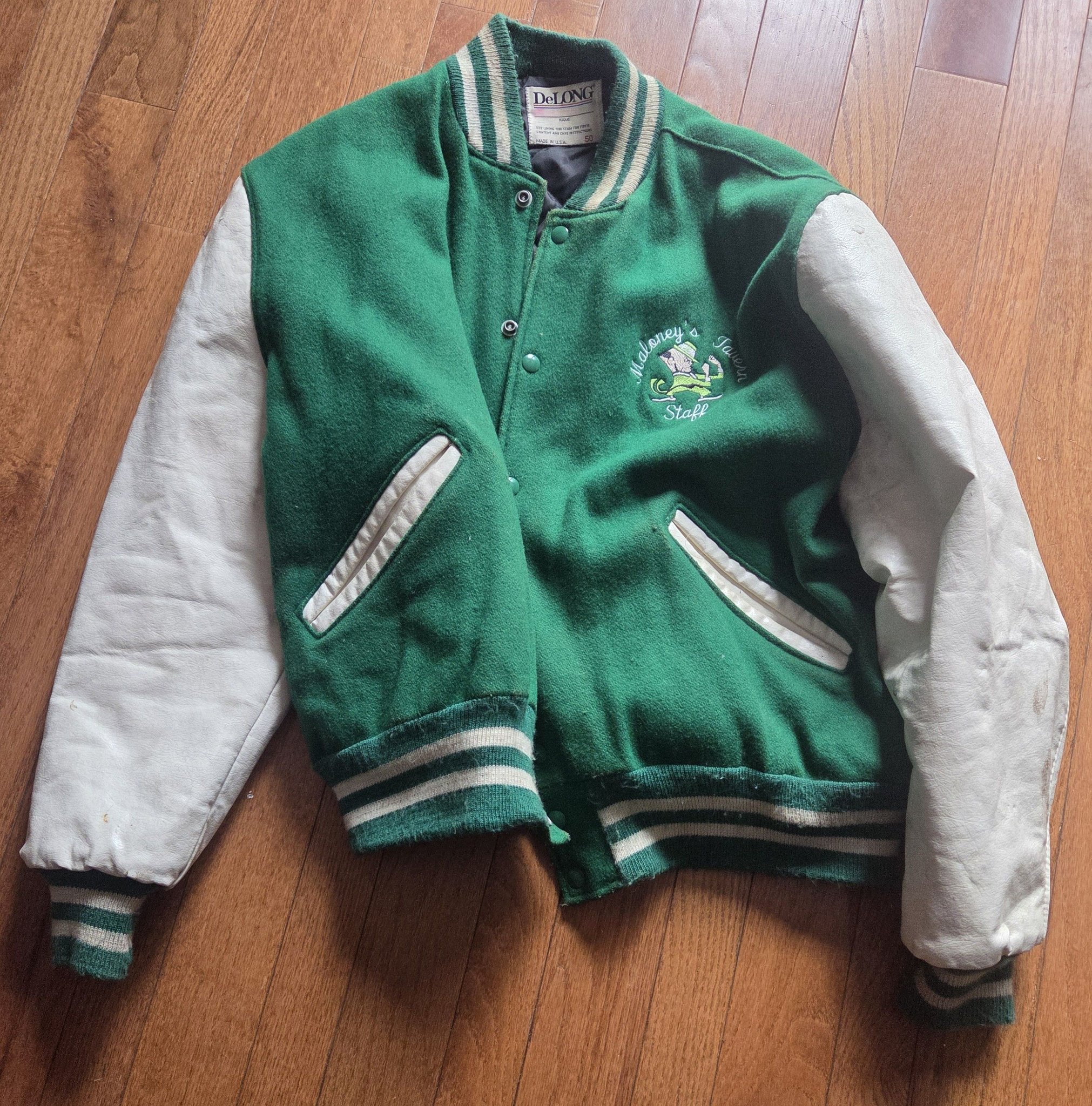 vintage maloneys jacket from 90s