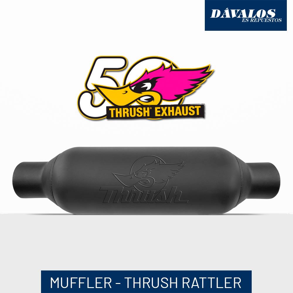 DÁVALOS - Mufflers #ThrushRattler de una sola cámara para...