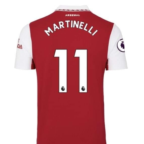 Starting next season, Martinelli will wear number 11 on his shirt