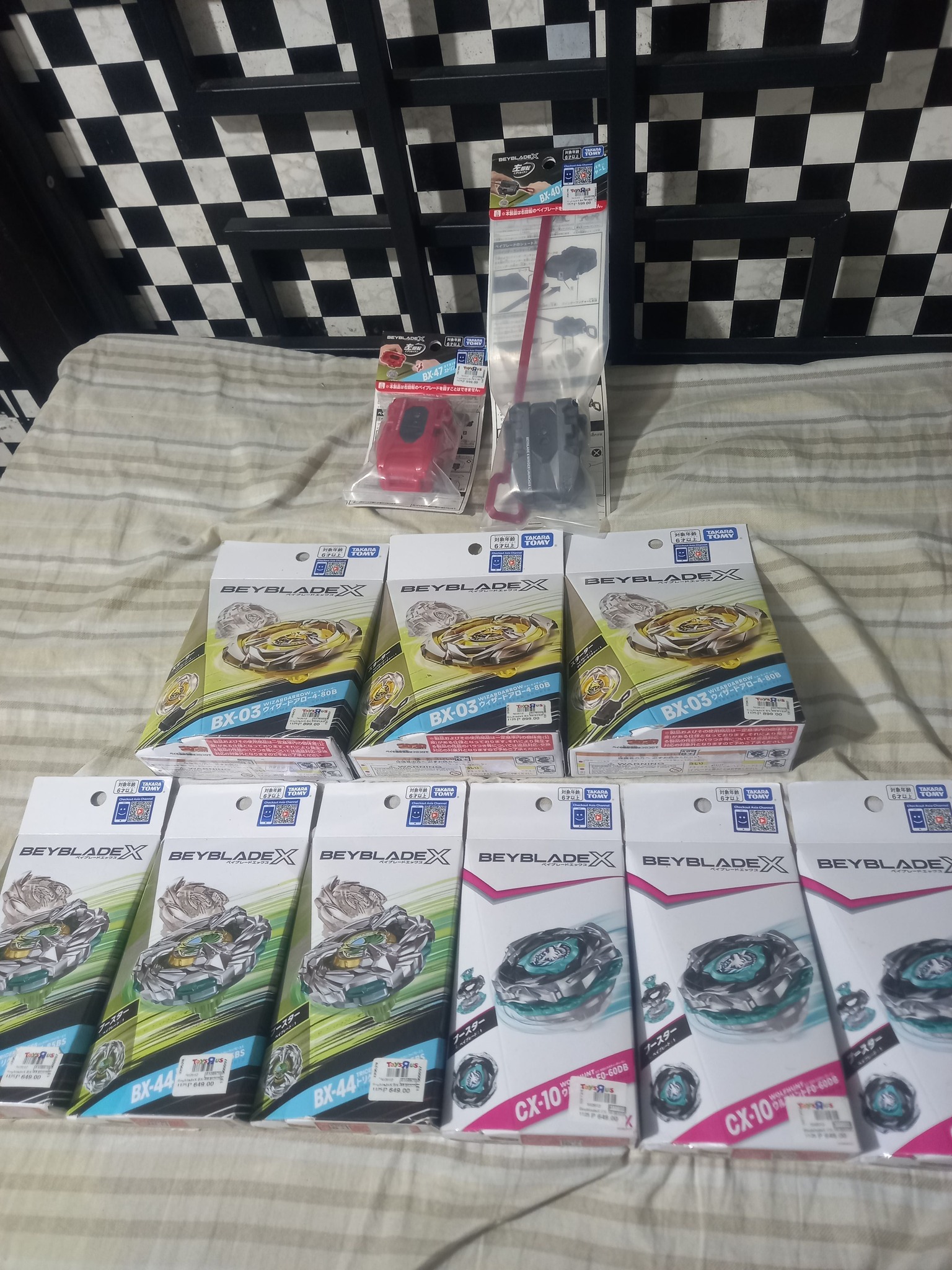Pre-ordered Beyblade X Tricera Press and Pegasus Blast