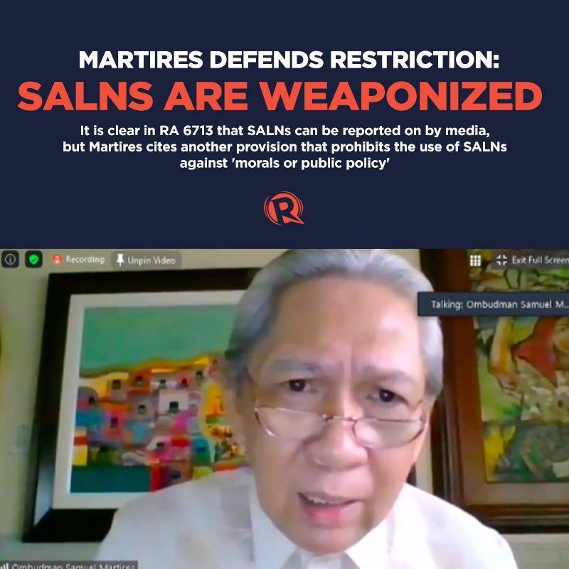 Rappler - Ombudsman Samuel Martires stood firm on his controversial ...