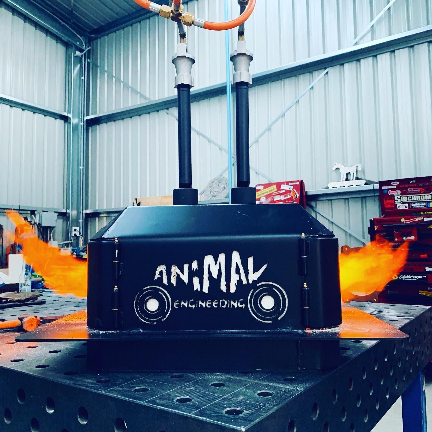 Knocked up a gas forge... - Animal Engineering & Fabrications | Facebook