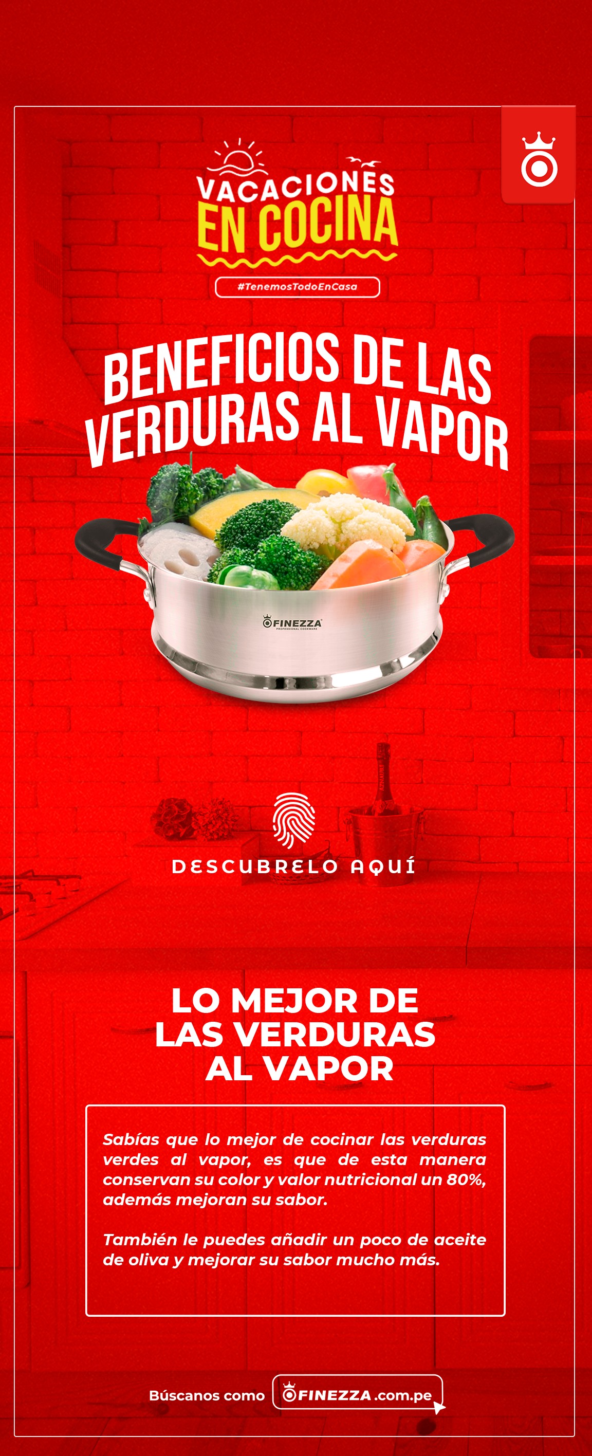 Finezza Perú - Cocinar al vapor tus #Verduras verdes...
